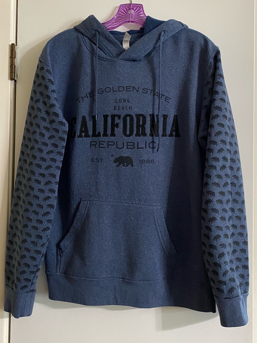 California Republic Long Beach Blue Hooded Sweatshirt